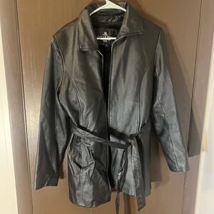 Vintage Oscar Piel Leather Jacket Black Size M